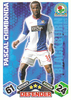 Pascal Chimbonda Blackburn Rovers 2009/10 Topps Match Attax #63